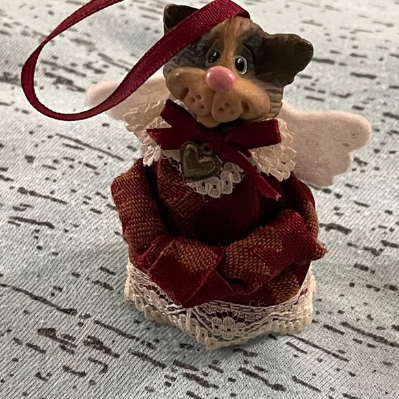 Russ Berrie Cat small stuffed ornament Vintage - Picture 2 of 7